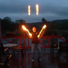 Barmansk fire show - svatba Karltejn