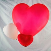 Balonky helium nebo vzduch - srdce